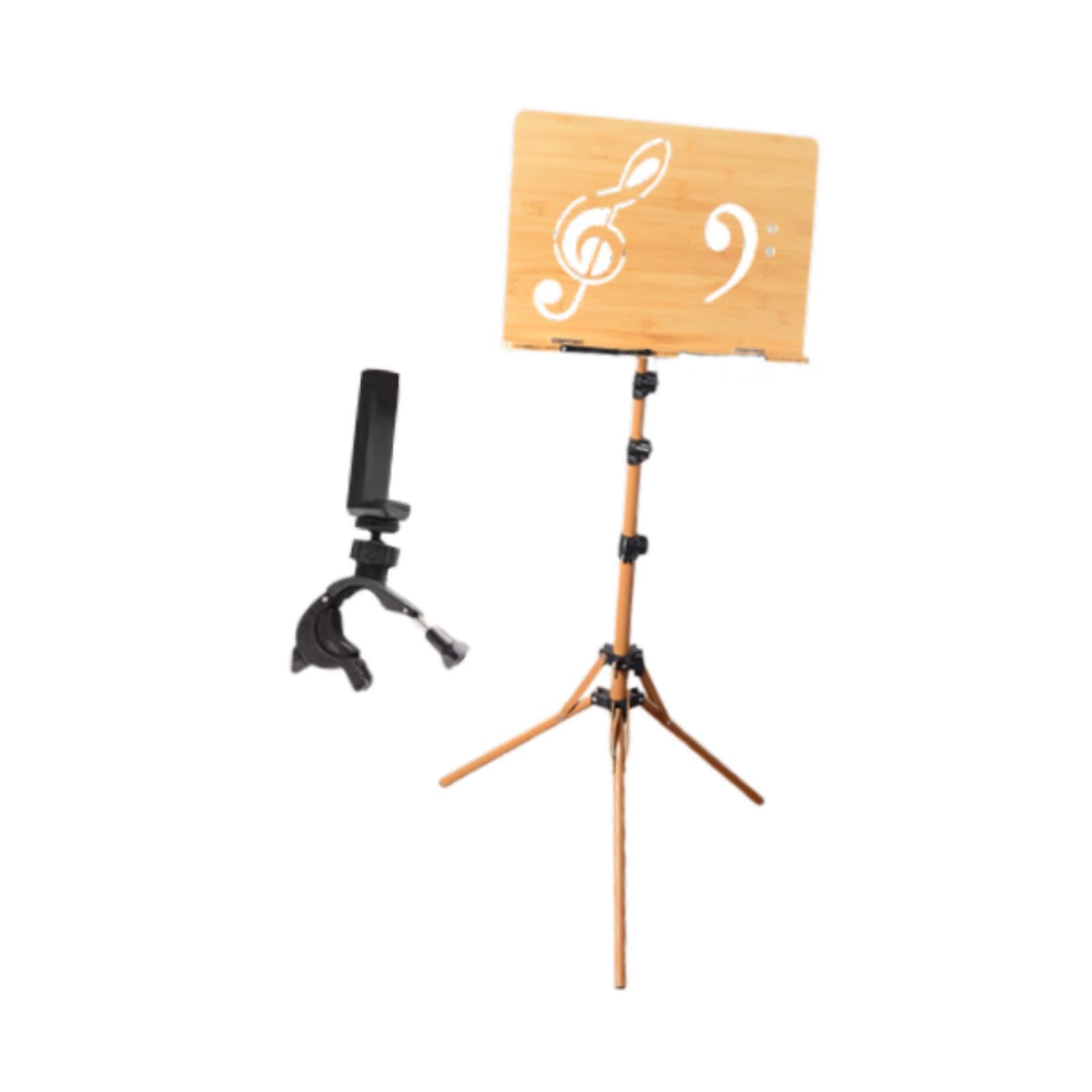 Amazon | HuadaXtai 木製譜面台、ポータブル、頑丈、折りたたみ式、高